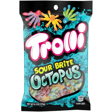 Trolli Brite Octopus Gummy Candy, 6.3 oz